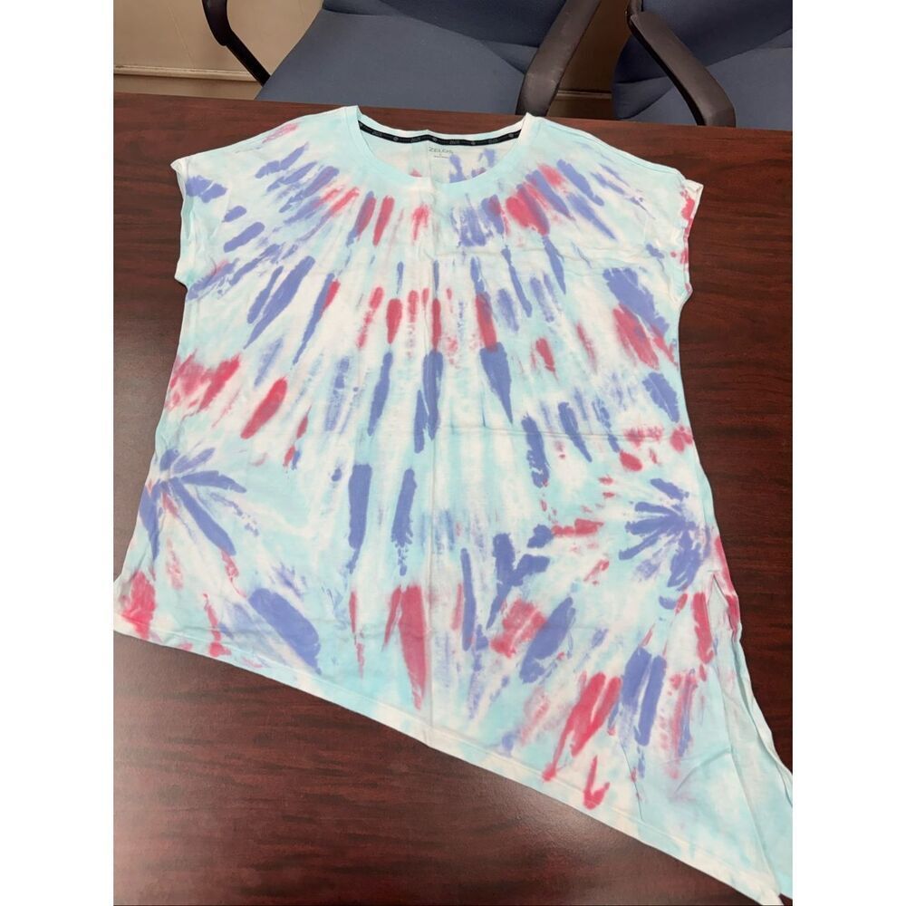 Zelos Tie Dye Tie Side Tee Size Large